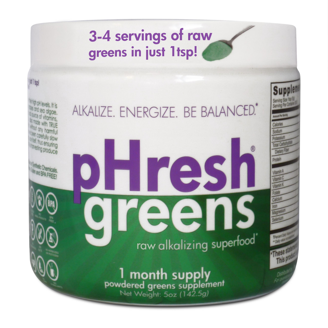 pHresh greens®
1 month supply (5oz)