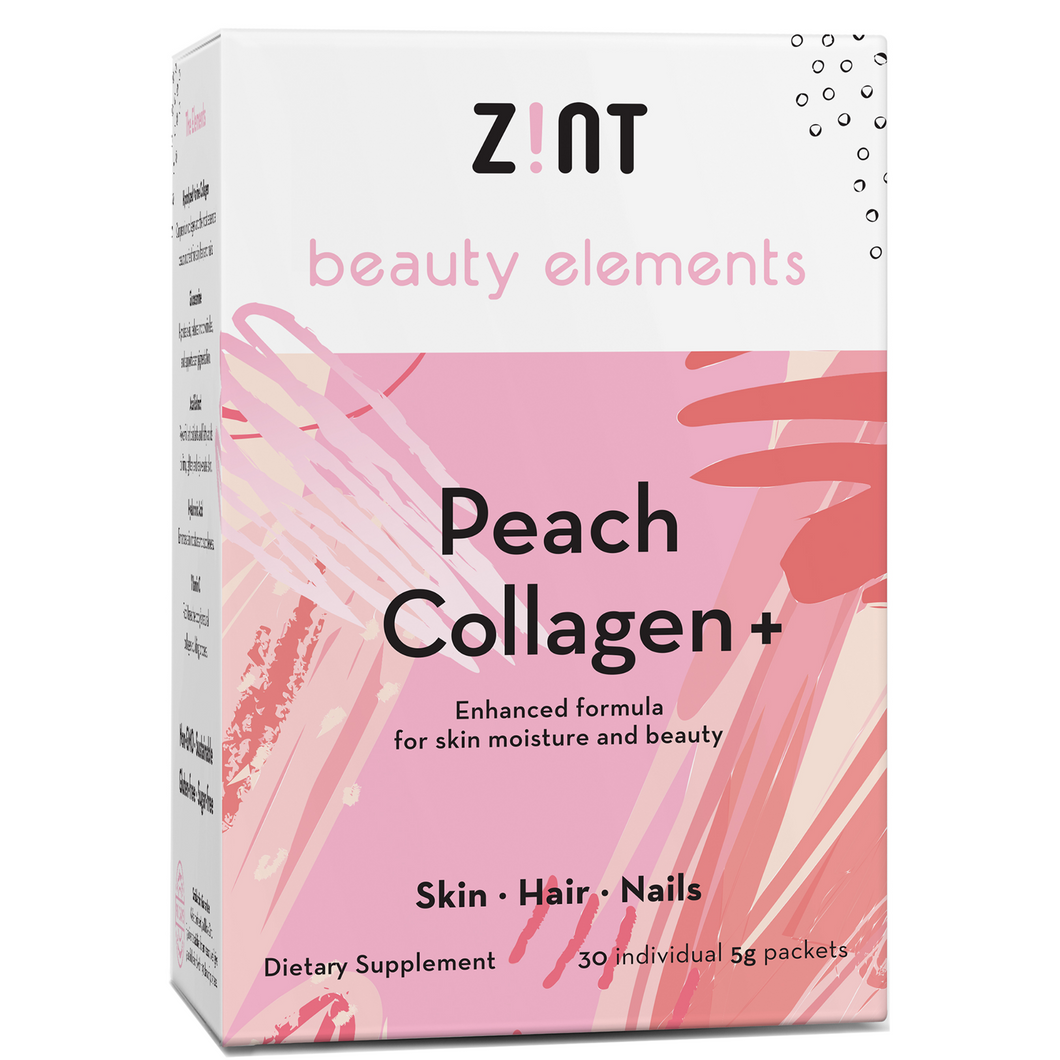 Zint, Sweet Collagen +, Peach, 30 Packets