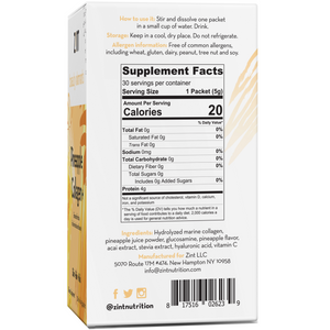 Zint, Sweet Collagen +, Pineapple, 30 Packets